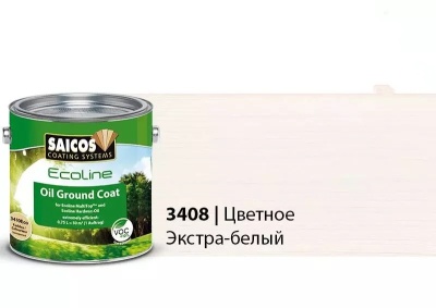 Ecoline Ol-Grundierung 3408 Eco (SAICOS) Цветной масляный грунт для дерева и паркета (экстра-белый).