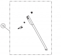 Lagler Hummel - рычажный механизм (нижняя часть) в сборе [16] (арт.100.04.09.100)