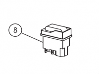 Выключатель, 230В/50+60Гц Flip (LAGLER) [8] (арт. 000.65.60.256)