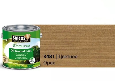 Ecoline Ol-Grundierung 3481 Eco (SAICOS) Цветной масляный грунт для дерева и паркета (орех).