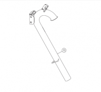 Lagler Hummel - направляющая труба пылеотсоса [15] (арт.100.20.01.200)