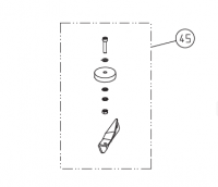 Lagler Hummel - стенозащитный ролик с держателем [45] (арт.100.60.00.200)