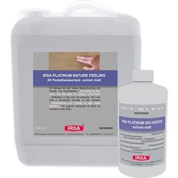 Platinum Nature Feeling (IRSA) 2К водный полиуретановый лак (натуральным цвет) 0.9-0.045л.