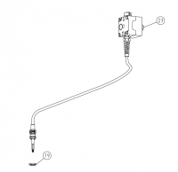 Выключатель в сборе с гайкой (до 2007г.) Trio (LAGLER) [27+19] (арт. 900.65.60.100 + 000.68.60.163)