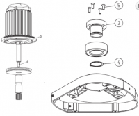 База подшипника шлифовального блока в комплекте  Trio (LAGLER) [2+4+4х5] (арт. 900.07.20.100 +0471.0060.000 +7991.1008.025)