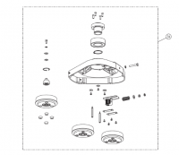 Внутренний кожух, в сборе Trio (LAGLER) [34] (арт.900.07.00.100)